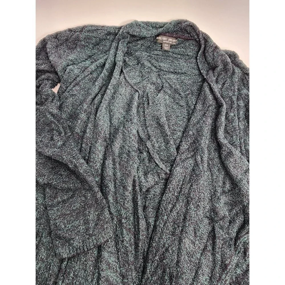 Barefoot‎ Dreams Cardigan Sweater Women's Small Medium Bamboo Chic Lite Green